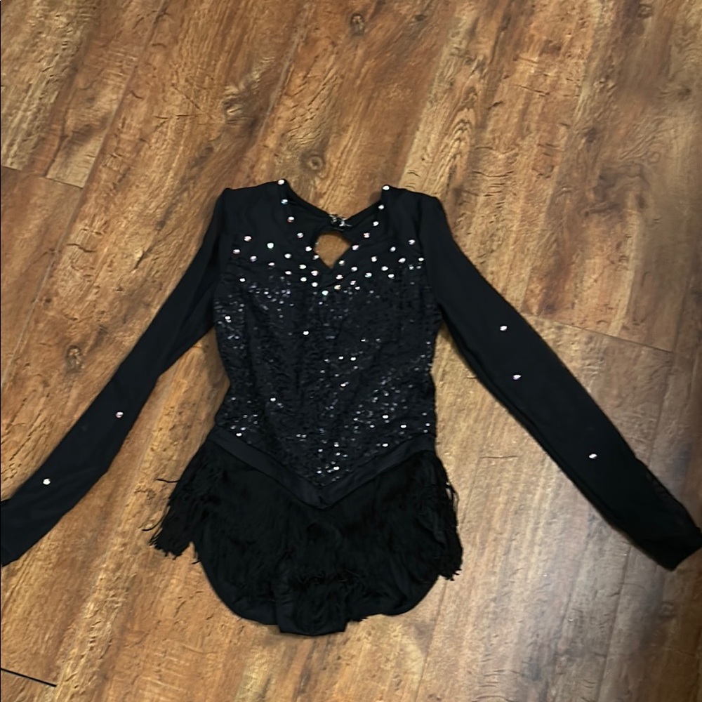Balera Black Long Sleeve Sequin costume